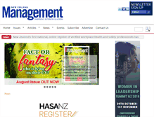 Tablet Screenshot of management.co.nz